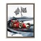 Stupell Industries Vintage Race Day Flags Floating Frame, design by Christine Simpson Art